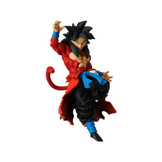 "Dragon Ball Z" Оригинальные BANDAI битва VS Gashapon игрушечные фигурки из ПВХ часть 7-Полный комплект из 4 предметов одежды: Супер Saiyan Son Goku/Broly