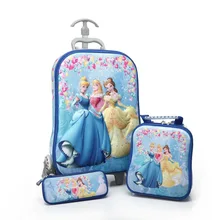 3D stereo heißer trolley Nette Big Hero 6 kinder Reise koffer junge mädchen cartoon lunchpaket bleistift-box The Avengers kinder geschenk