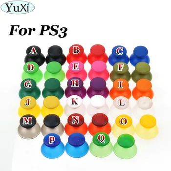 

YuXi 100pcs 17color Analog Joystick Thumb Rubber Cap for Sony PS3 PlayStation 3 Dualshock 3 Controller