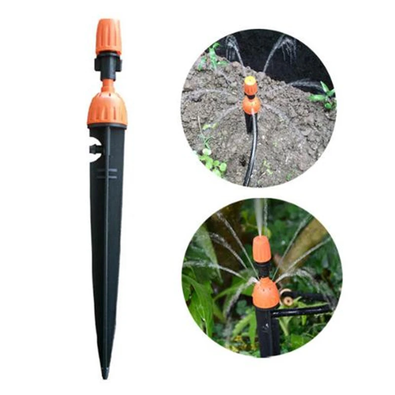 

2Pcs/lot Integrated Type Adjustable Inserted Dripper Sprayer Irrigation Tool with 8 Scattering spray outlets