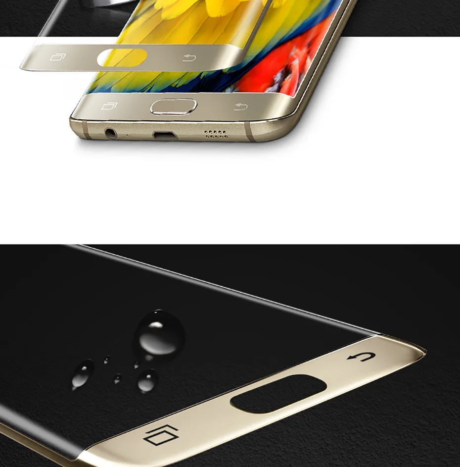 MOUSEMI Curved Protective Glass For Samsung S6 Edge Plus Full Cover Glass Screen Protectors For Samsung Galaxy S7 Edge Glass 3D  (10)