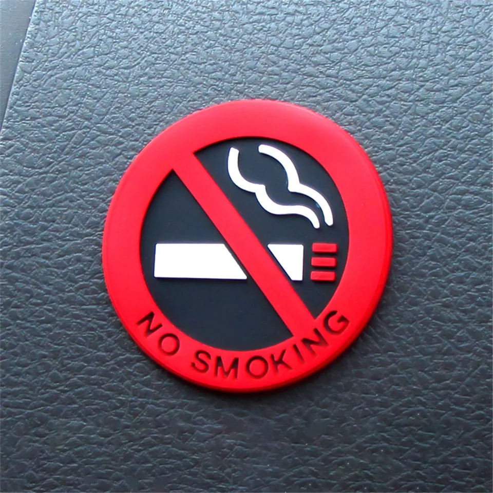Car Styling Car Sticker Warning No Smoking Logo Stickers For Toyota Camry Prado Highlander RAV4 Crown Reiz Corolla Vios Yaris L (3)