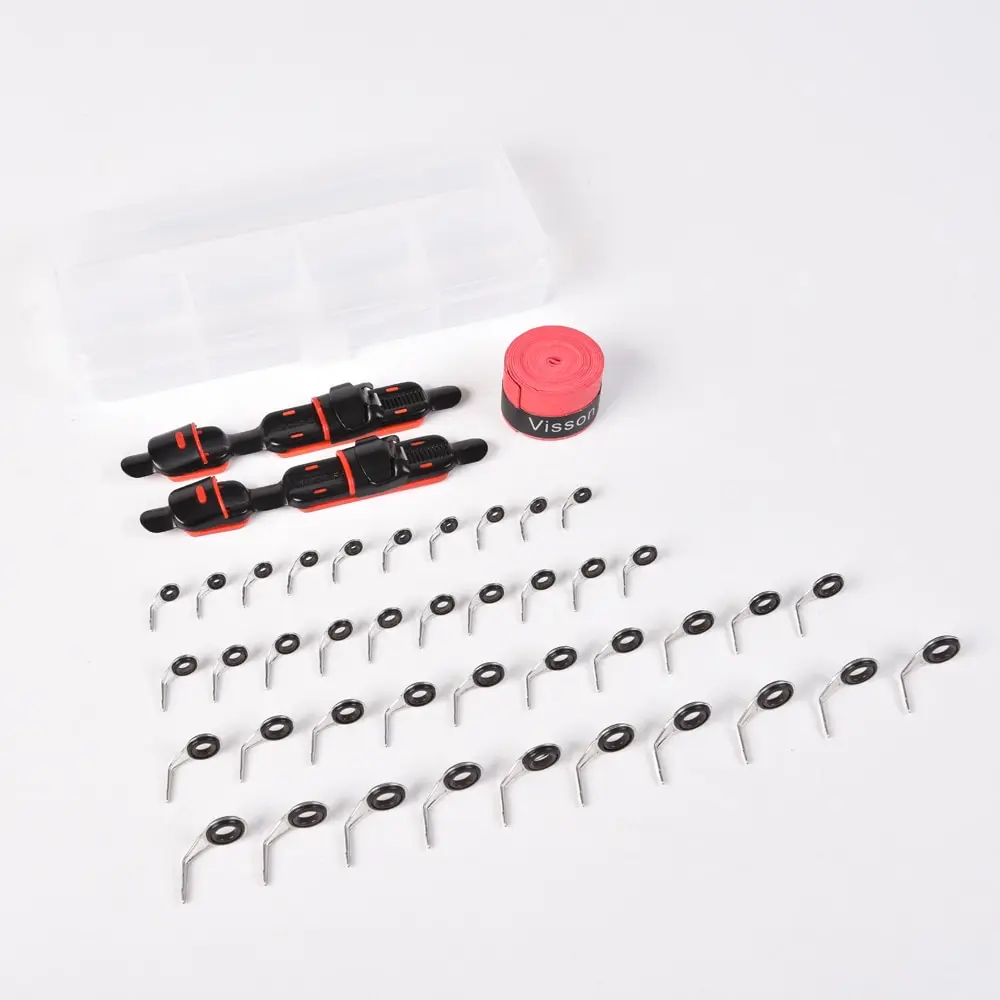 Fishing Tackle Tool Reel Deck Seat Fishing Rod Accessories Kits Fishing Rod Tip Guides Rings Non-slip Fishing Rod Grips
