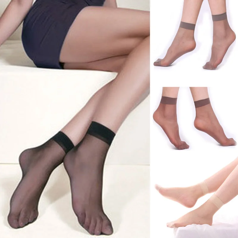 10 пар, женские ультратонкие прозрачные эластичные короткие носки Z313