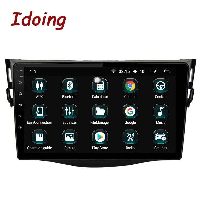 Idoing 10 2 &quot2.5D ips 1 Din Автомобильный Радио Android 8 0 мультимедийный плеер подходит для