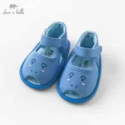DBH10788 Dave Bella летние детские сандалии для мальчиков новорожденных ползунок младенец обувь