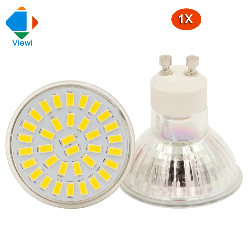 Viewi 1X lampadine led bulb light GU10 220v mini spot light glass cup