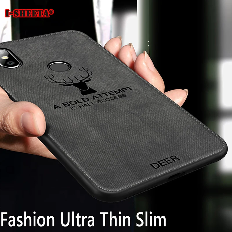 3D холст чехол для телефона Xiaomi Redmi 6 Pro 6A 5 Plus ультра ткань текстура Мягкий ТПУ