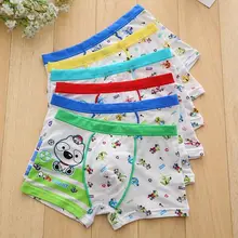 4 шт./лот; трусы-боксеры из хлопка для мальчиков; детское нижнее белье; трусы-боксеры высокого качества с рисунком; Мягкие Трусы для малышей; TNM0044