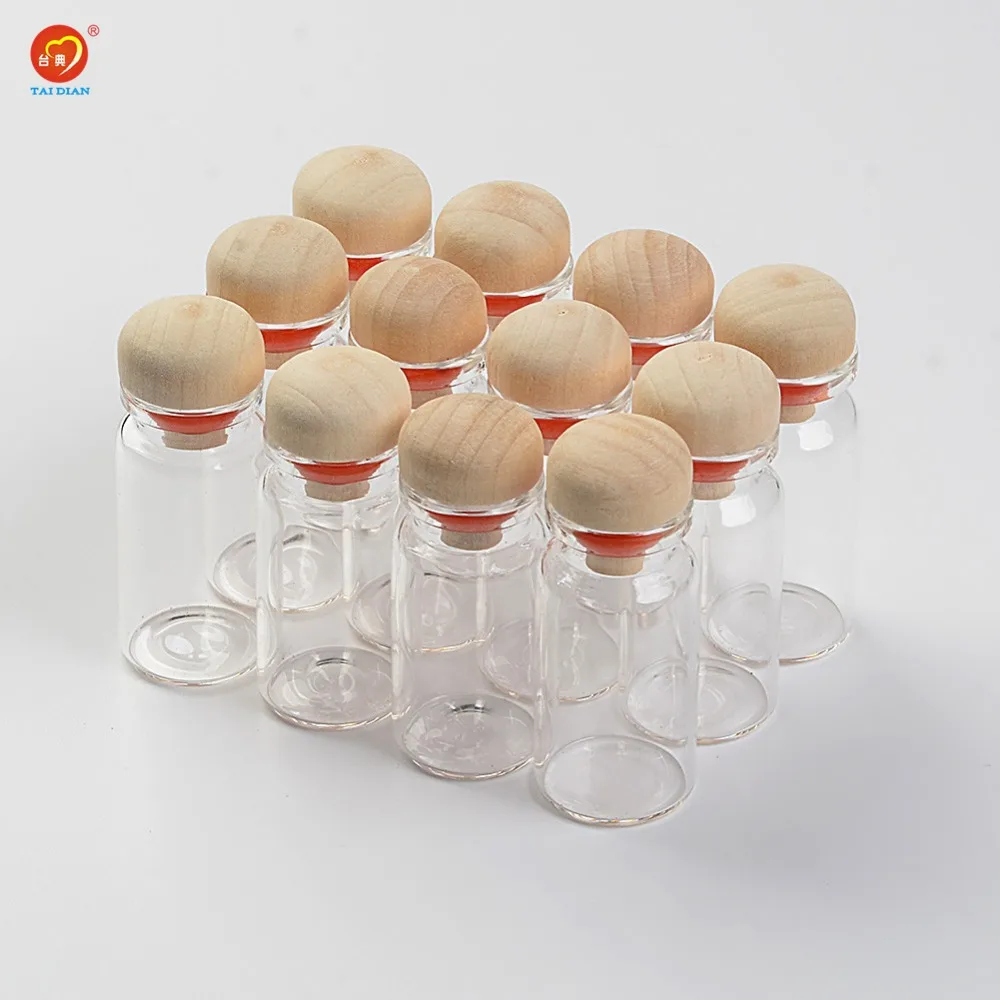 8ml glass bottles pendants with cork wood stopper wedding gift bottles jars vials diy decoration craft - Decorative Glass Jars 8ml glass bottles pendants with cork wood stopper wedding gift bottles jars vials diy decoration craft - Decorative Glass Jars
