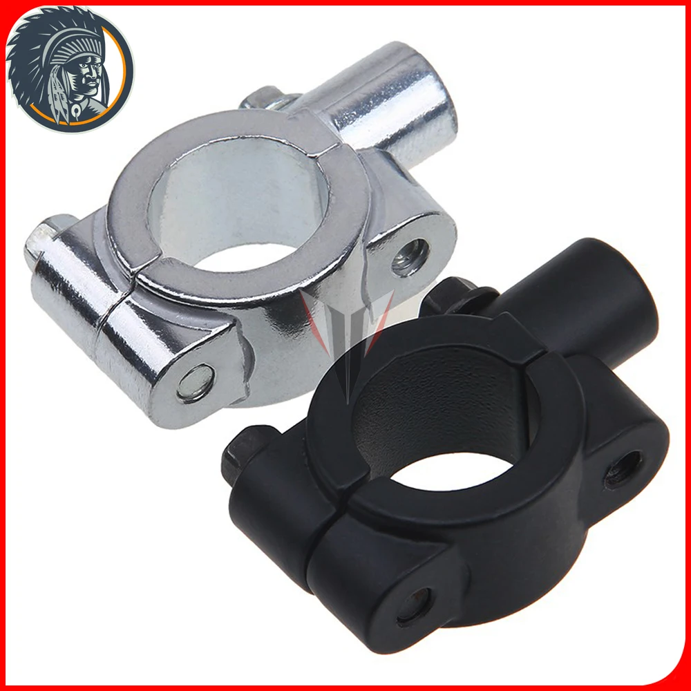 Black/Chrome 8MM 7/8" Motorcycle Bicycle Aluminum Handlebar Mirror