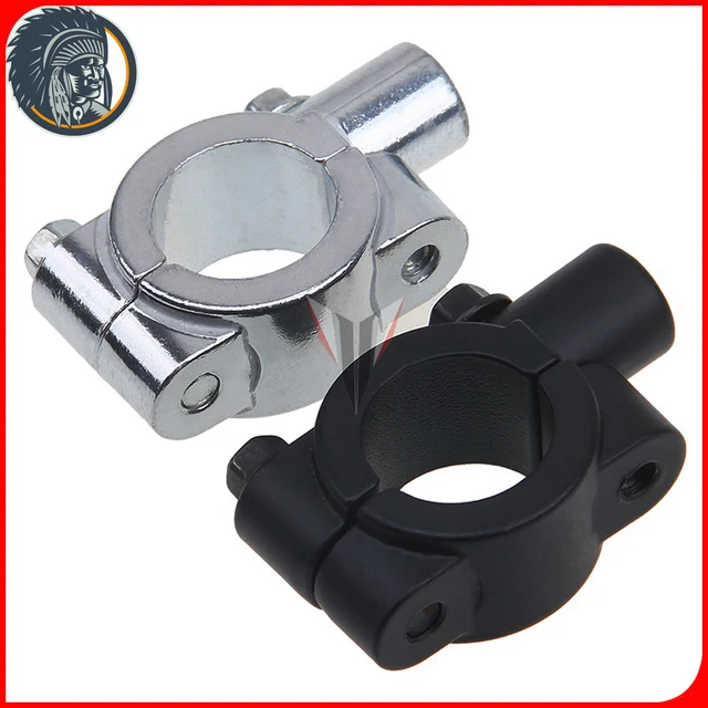 Black/Chrome 8MM 7/8" Motorcycle Bicycle Aluminum Handlebar Mirror