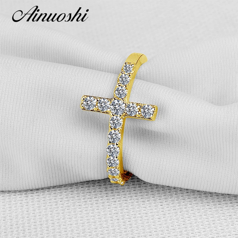 Real 10K Yellow Gold Micro Pave Sona Synthetic Simulated Diamond Engagement Wedding Ring Lady's Fashion Jewelry Ring Real 10K Yellow Gold Micro Pave Sona Synthetic Simulated Diamond Engagement Wedding Ring Lady's Fashion Jewelry Ring