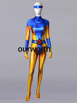 

Lady X-man Cosplay Costume 3D print Spandex Tight Superhero Moive Costume Custom Made
