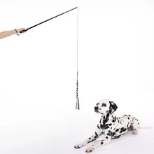 Смешные тизер Кинологический игрушка Выдвижная собаки щенок тизер полюс палочка открытый интерактивный собака тренировки веревка игрушка