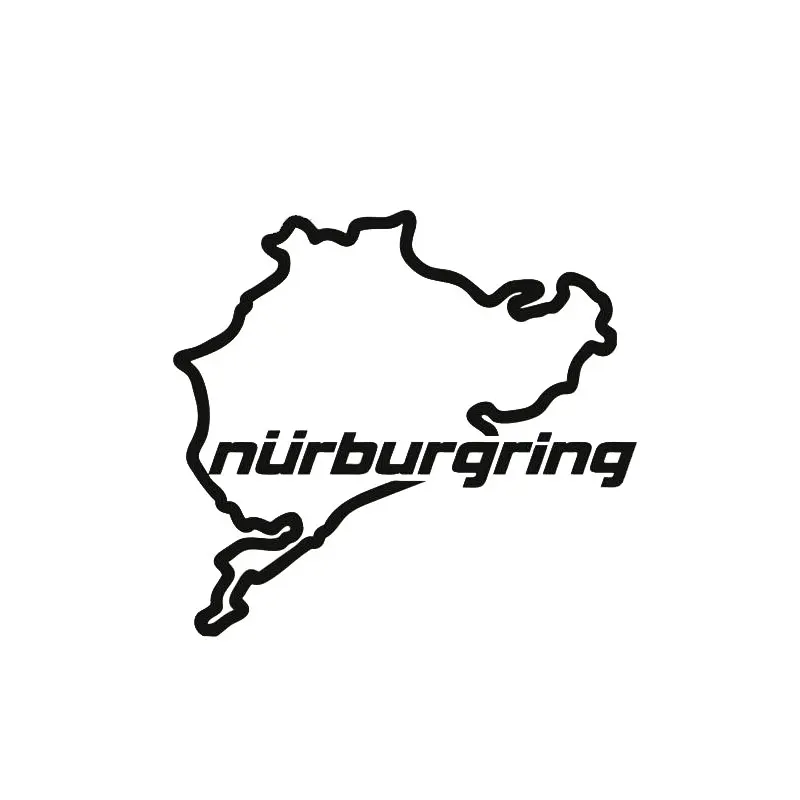 Автомобильная 3D наклейка 14*12 5 см гоночная дорога Nurburgring креативная модная