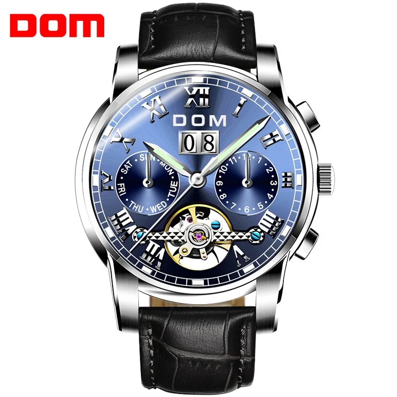 

Men Automatic Watch DOM Brand Mechanical Sport Watch Waterproof Clock Luxury Fashion Wristwatch Relogio Masculino M-75L-2M