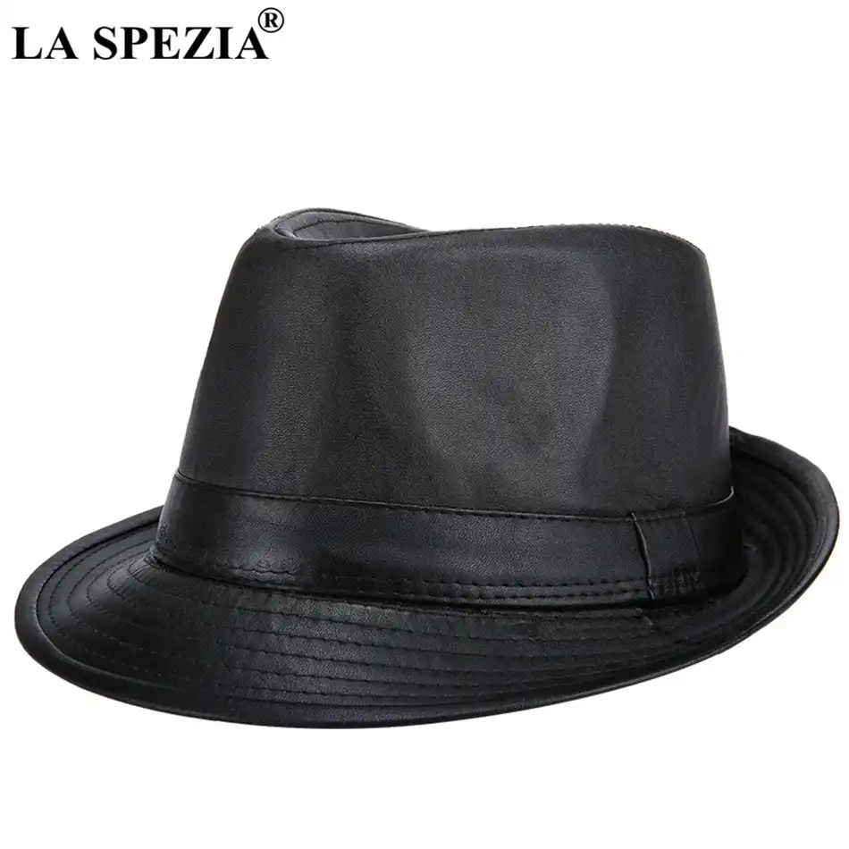 boys black trilby hat