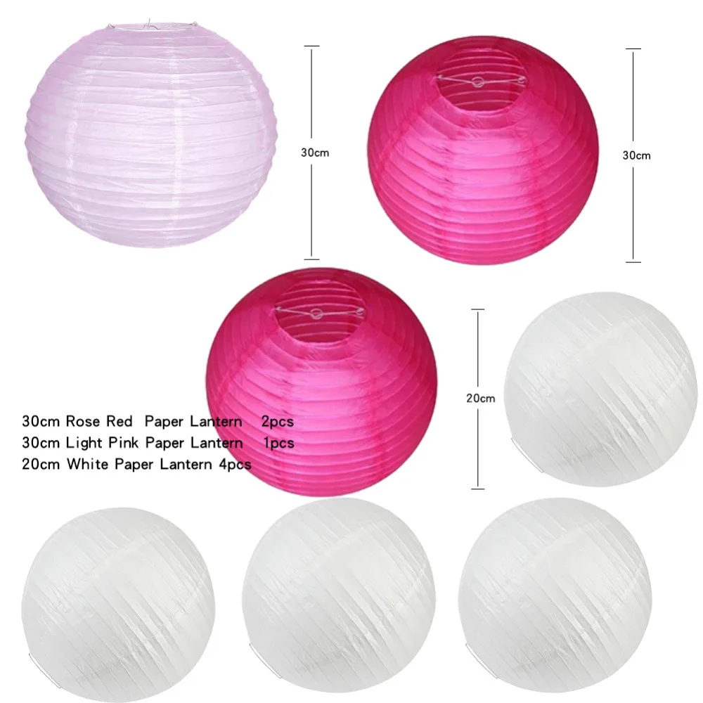 Set of 13 (Pink) Beach-Themed Party Under the Sea Party Decoration Set GirlsBirthday Party Baby Shower 1st Birthday (7)