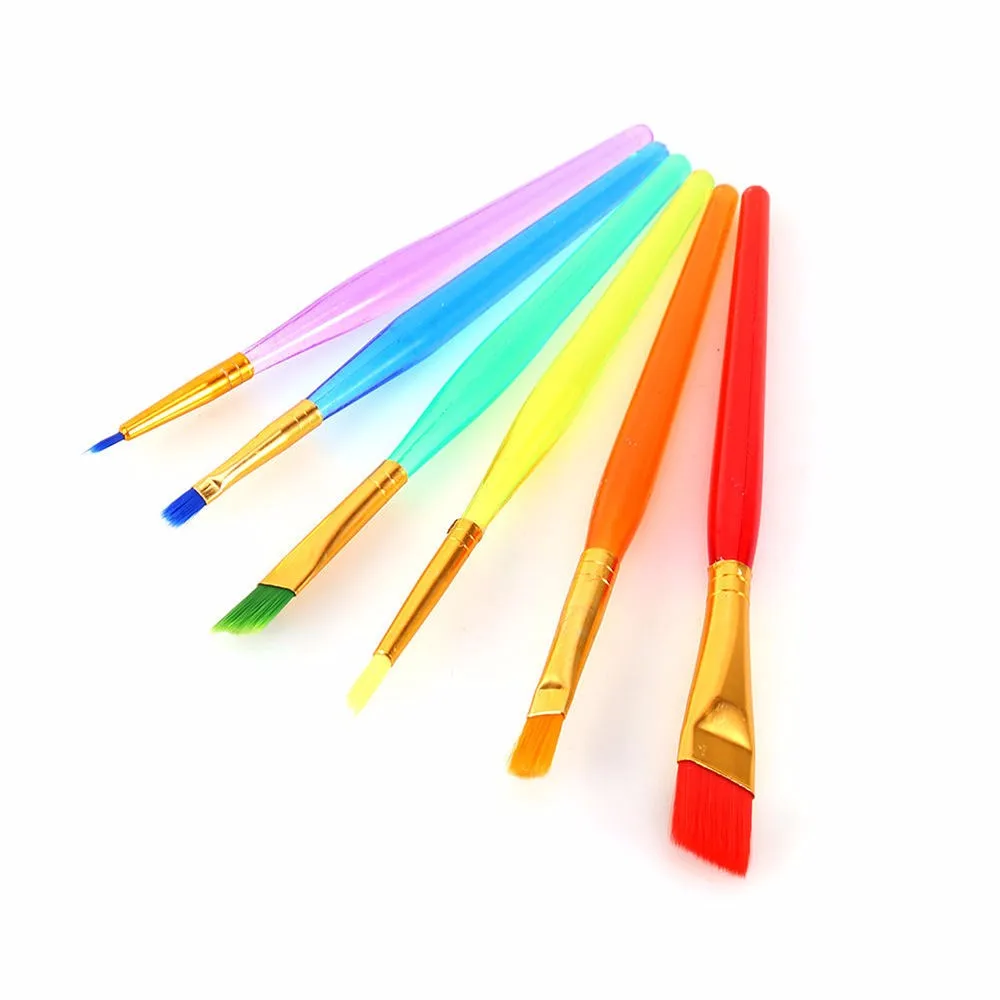 6pcs Colorful Fondant Cake Brush Decorating Painting Tool Artist