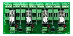 Плавленый 4 DPDT 5A Модуль интерфейса реле питания, G2R-2 24 V реле постоянного тока