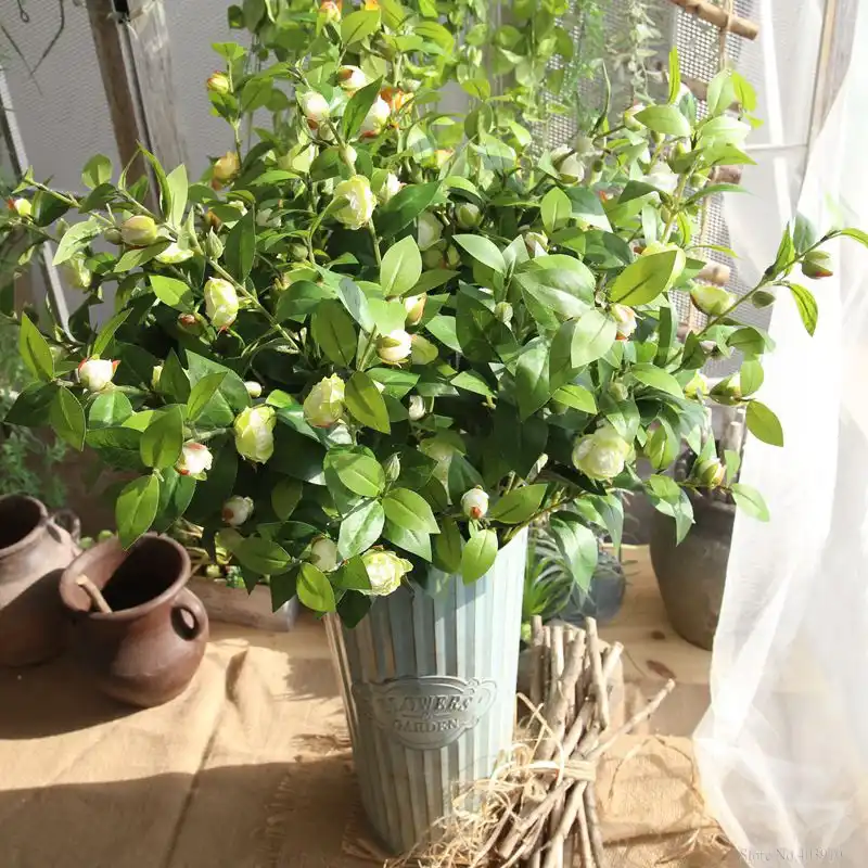 90cm Large Artificial Silk Camellia Flowers For Wedding Party Artificial Silk Camellia Flowers