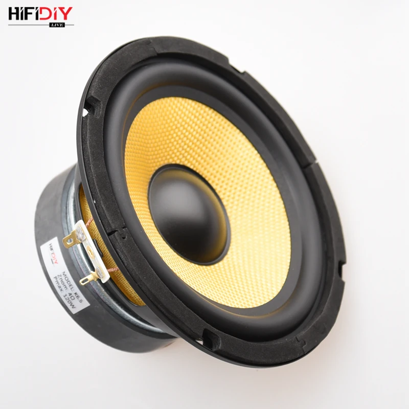 HIFIDIY LIVE HIFI колонки DIY 6 дюймов 6," Midbass НЧ динамик блок 4 8 Ом 120 Вт из стекловолокна Вибрационный таз громкоговоритель K6.5