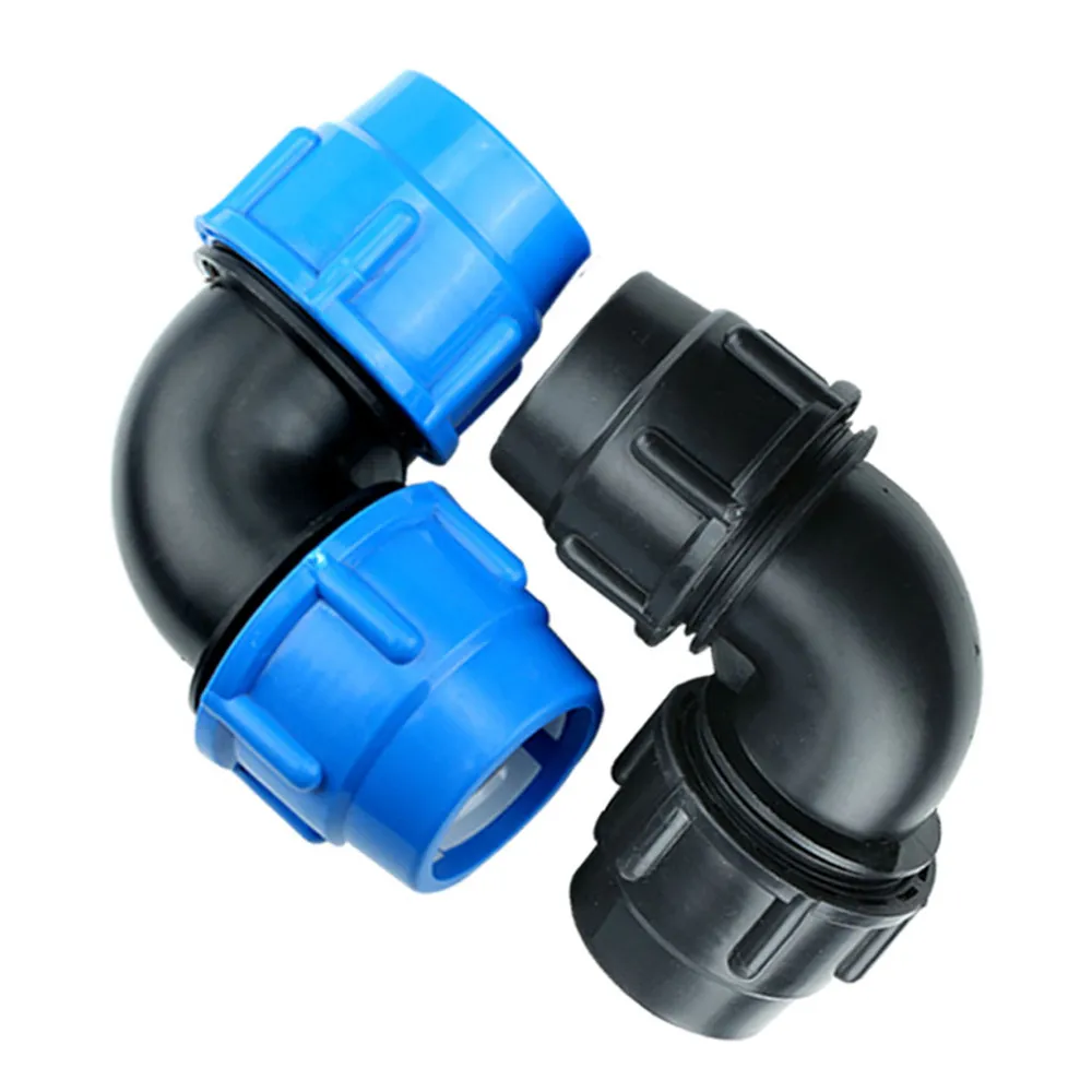 Fast Joint Elbow Plastic PE Pipe Fittings Blue Cap Fast Joint 16mm 20mm 25mm 32mm 40mm 50mm 63mm