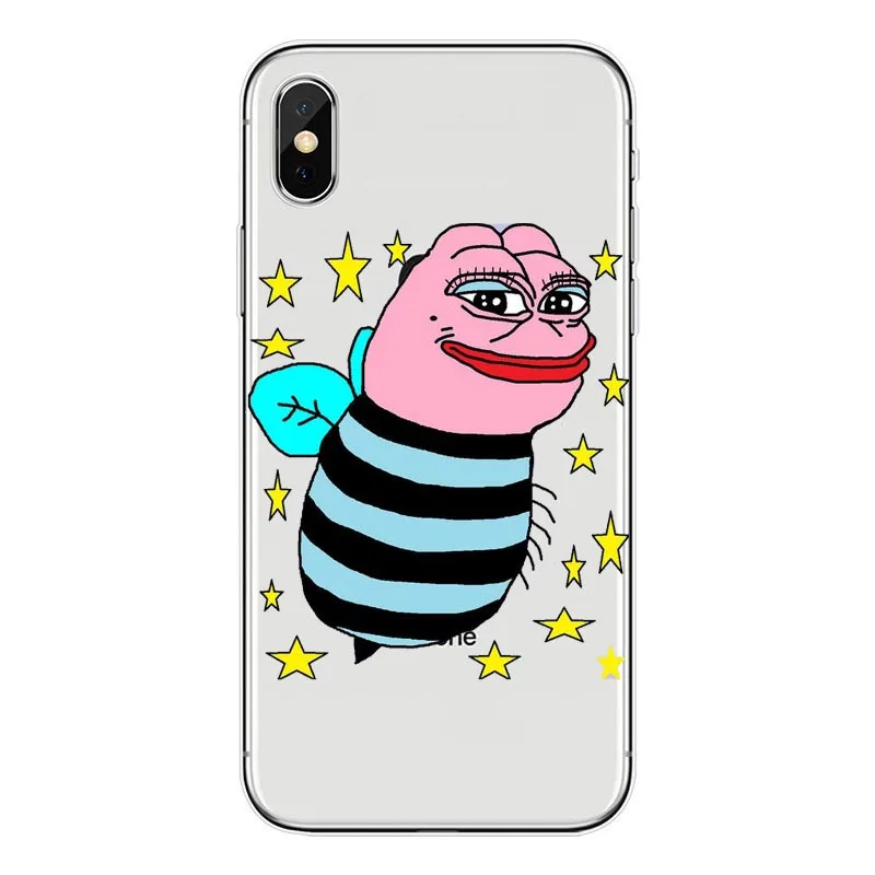 Для iPhone 11 7 7Plus 6S 6Plus 8 8Plus XS MAX XR SE Pepe Memes Sad Frog Мягкий ТПУ чехол для телефона Модный Зеленый Sad лягушонок Пепе чехол - Цвет: TPU