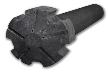 

Degassing Graphite Rotor , Head Dia 75-90mm for aluminium die cast/graphite impellers
