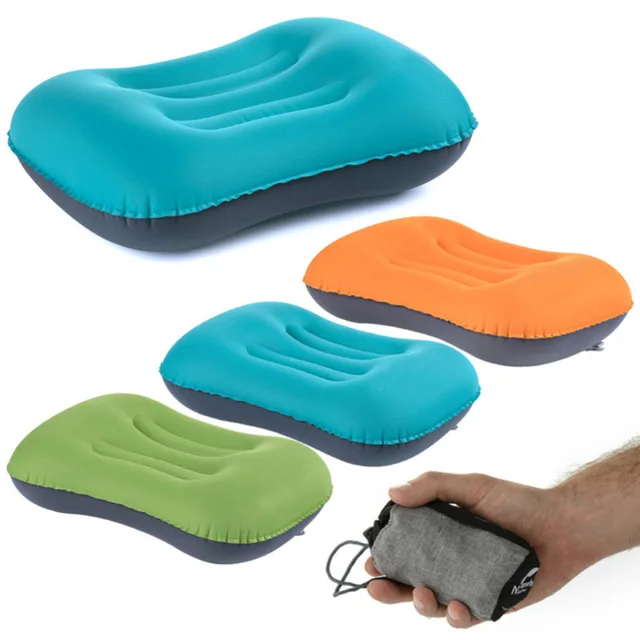 US $5.11 Mini Inflatable Pillow Travel Air Camping Pillows Neck Outdoor Hiking Travel Pillow or Inflatable P