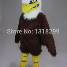 Талисман большие глаза лысый ростовой костюм орла маскарадный костюм на заказ Карнавальный Костюм-маскот