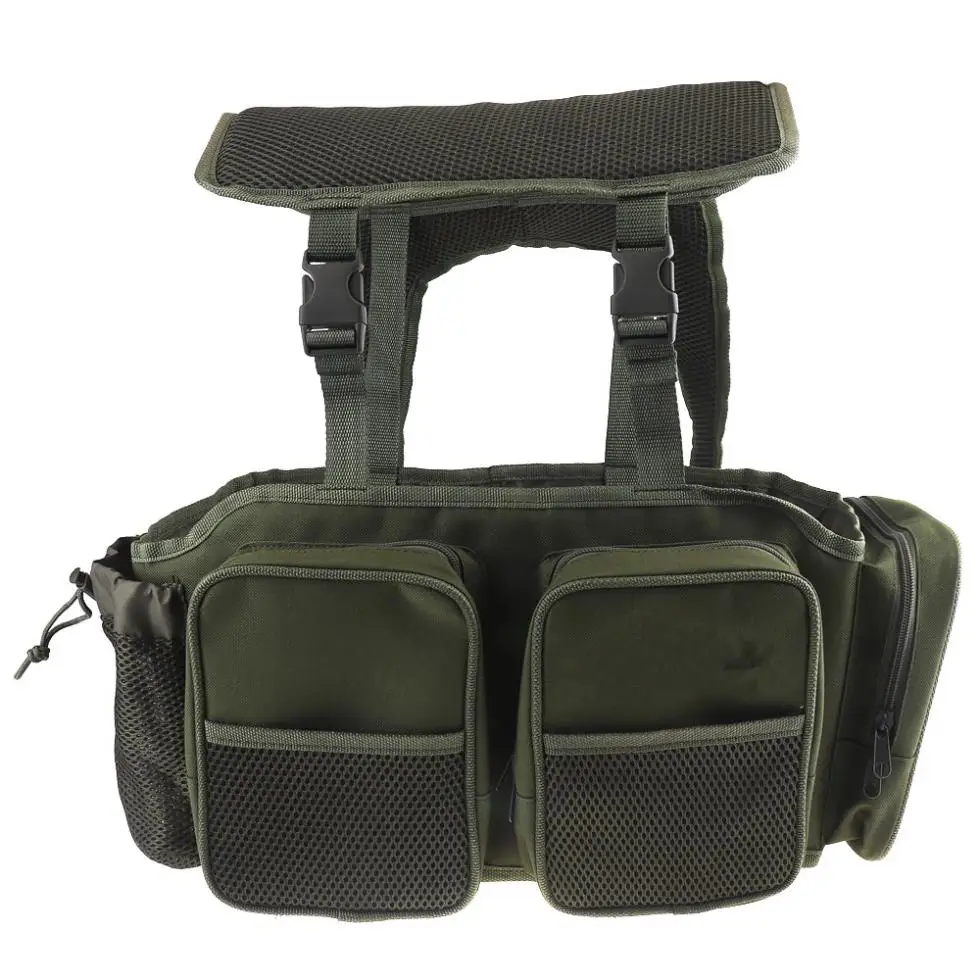 Bolsa de Caixa de Pesca Tecido de Náilon Bolsa de Armazenamento de Engrenagem de Pesca Conveniente Grande Capacidade Multifuncional Mochila 5 Bolsas de pesca