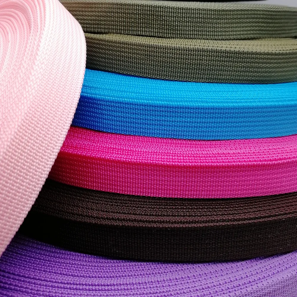 

polypropylene webbing 20mm wide 45 yards tape for Bags Sewing Belt Webbing Strapping braided strap Garment Shoes