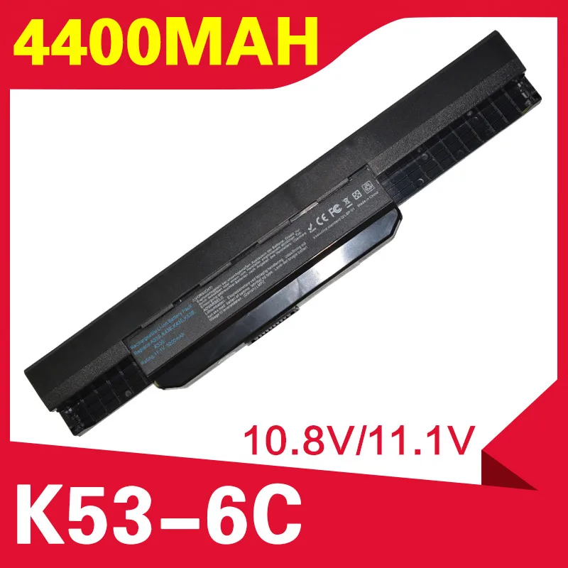 ApexWay батарея для ноутбука Asus A43 A53 K53F K53J K53S K53SV K53T K53U A32-K53 A53S A53z A53SV K43 K43E K43J K43S K43SV K53 K53E