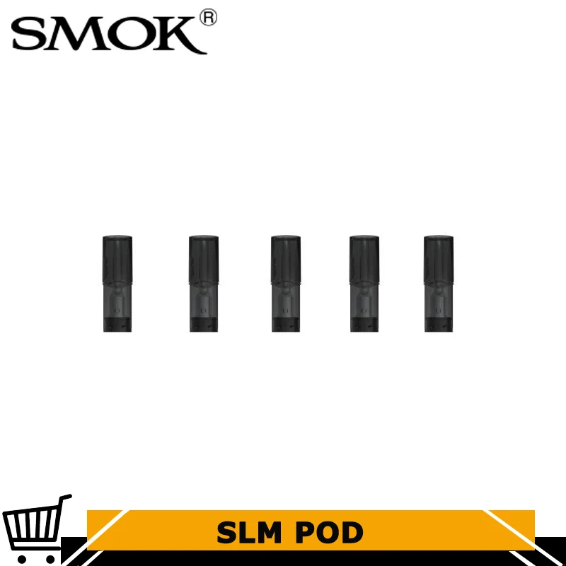 5 шт./лот Smok SLM POD Vape 0,8 мл ёмкость картридж 1.8ohm 1.4ohm электронная сигарета распылитель подходит для SLM комплект для электронной сигареты