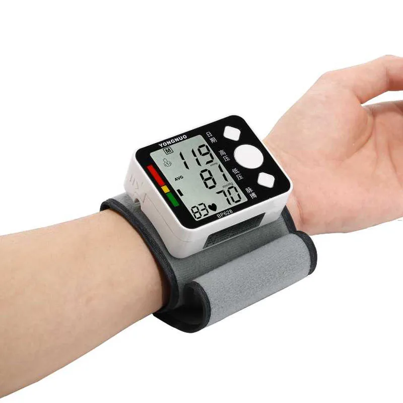 Медицинский прибор для измерения артериального давления на запястье BP монитор измерительный прибор Сфигмоманометр с манжетой медицинский тонометр