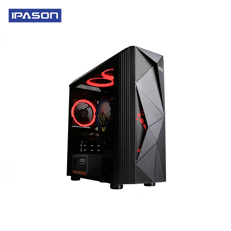 6 Сore консоль для ПК-игр с поддержкой Windows IPASON P7 Мощность Intel i7 8700 DDR4 8G 16G Оперативная память GTX1660 6G Barebone Windows10 настольный компьютер