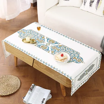 

Home Decorative Linen Tablecloth Waterproof Oilproof Thick Rectangular Wedding Dining Table Cover Tea Table Cloth Coffe Table