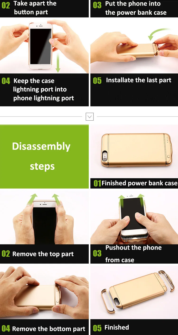 2500 мАч/3500 мАч батарея зарядное устройство чехол для iPhone 6 6plus power Bank ультра тонкий внешний резервный аккумулятор чехол для iPhone 7, 7 Plus