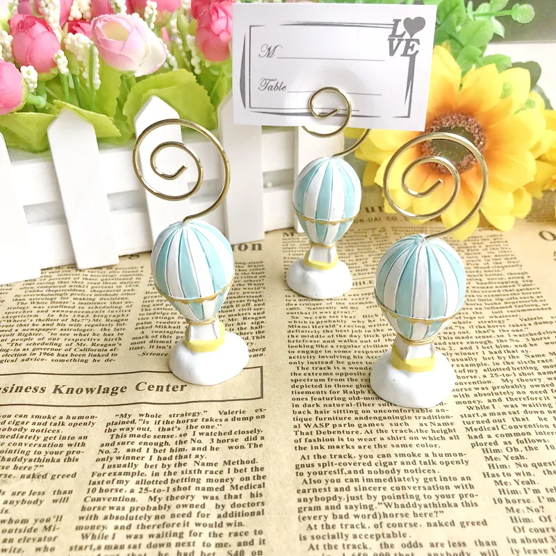 

15PCS Hot Air Balloon Place Card Holder Name Card Holders Wedding Party Table Decoration Favors