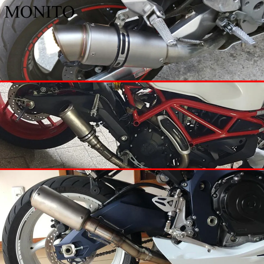 2019 motocicleta SC de escape modificado silenciador de escape DB asesino para DUCATI Monster S2R 800, 821, 797, 695, 696, 796 400 M400