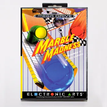 

Marble Madness Game Cartridge 16 bit MD Game Card With Retail Box For Sega Mega Drive For Genesis