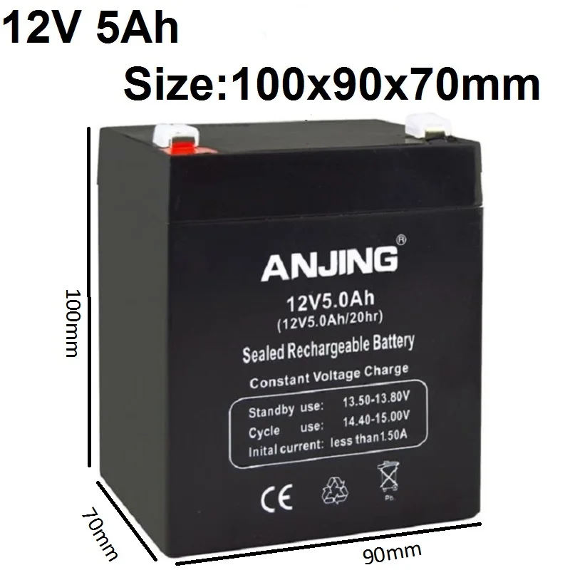 12v 5ah Battery Ups Uninterruptible Backup Power Supply Storage Rechargeable Batteries For Lever Speaker Desk Lamp Led Lights Rechargeable Battery Batterie Upsbattery For Aliexpress