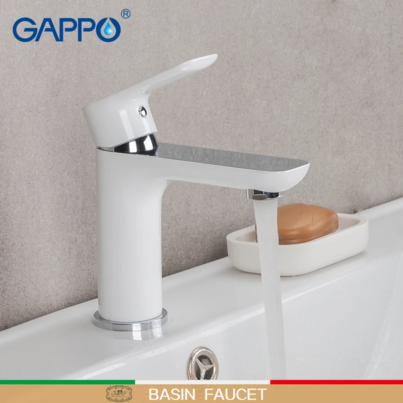 GAPPO basin faucets PVD Mirror Plating waterfall brass basin faucet water taps bathroom griferia mixer faucet sink torneira