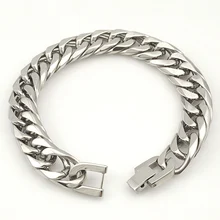 CHIMDOU Модный pu кожаный браслет с цепочкой для мужчин AB717