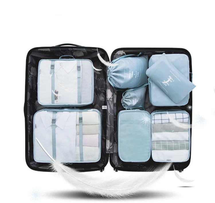 SAFEBET 8 шт Фламинго дорожная сумка набор для упаковки куб дорожная сумка для хранения Обувь Одежда туалетных принадлежностей Органайзер сумка разделитель Containe