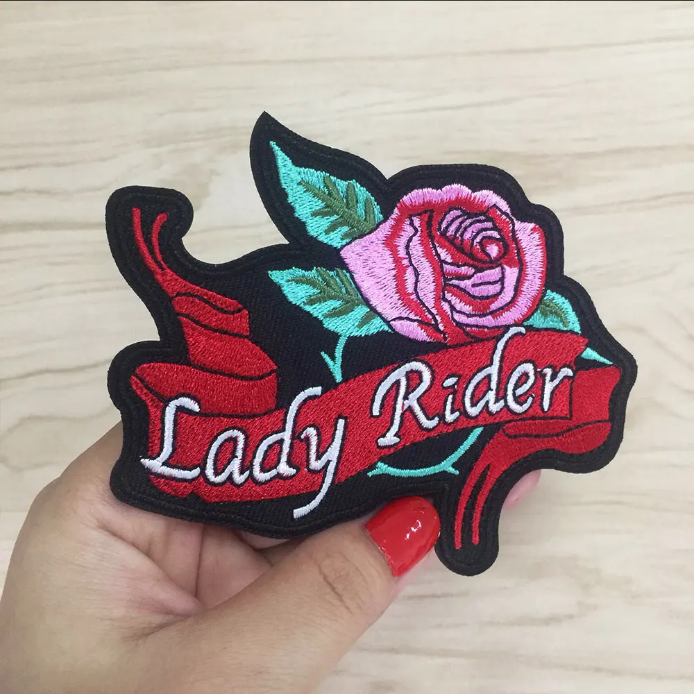 Нашивки для одежды Lady Rider нашивки с вышитой аппликацией стикеры аксессуары