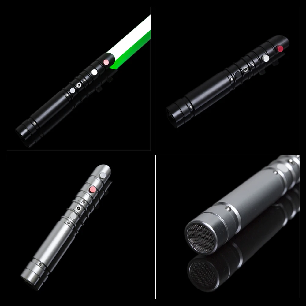 Светящиеся игрушки YDD PlUS световой меч Jedi серебристо-черная серия Skywalker световой меч 100 см металлическая ручка жесткое лезвие изменение звука FOC