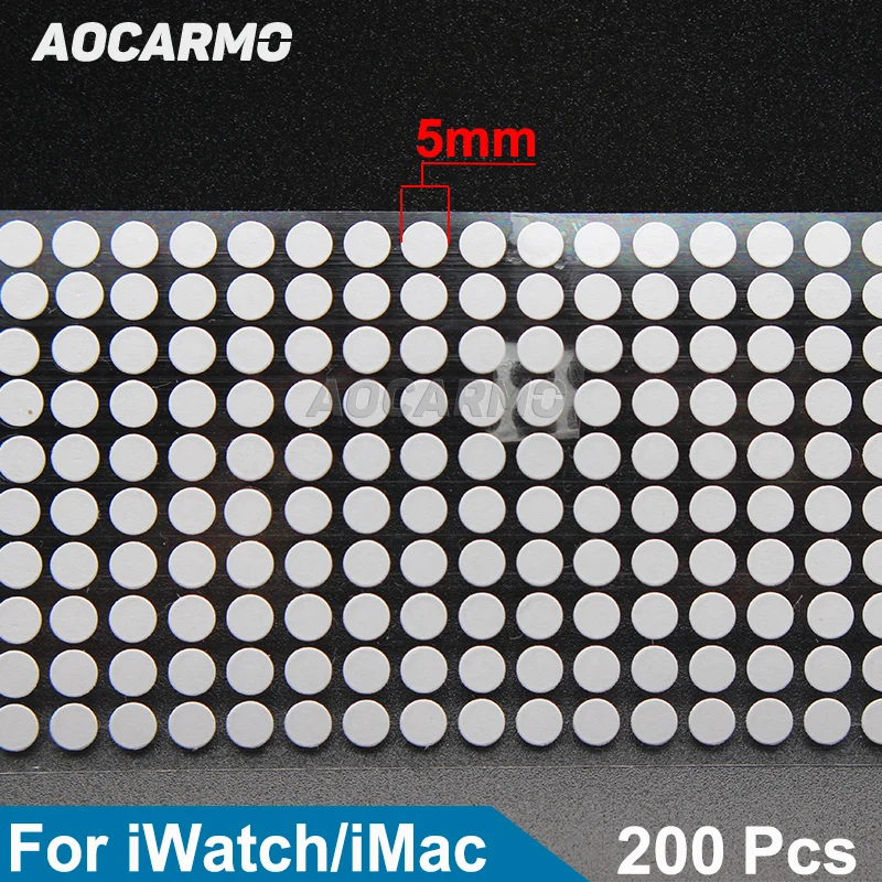 

Aocarmo 200Pcs/Lot For iPhone For Watch Mac Water Damage Label Warranty Indicator Sensors Repair Waterproof Round Stickers 5MM